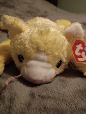 Bear HTF Ty Baby Kuddle Kitty With Rattle. Plus