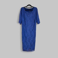 David Emanuel Blue Lace Dress 22