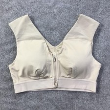 Tommie Copper Shoulder Support Sports Bra Womens Large Zip Front Athletic Gym