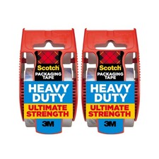Scotch Heavy Duty Packaging Tape, 2 Inches x 800 Inches, Clear - 2 Count