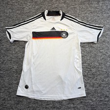 Adidas Germany Football Shirt Mens Small White 2008/10 Home Jersey Retro Vintage