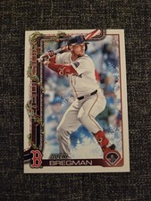 2025 Topps Holiday Alex Bregman - Base Variation #H154 Candy Cane Bat SP