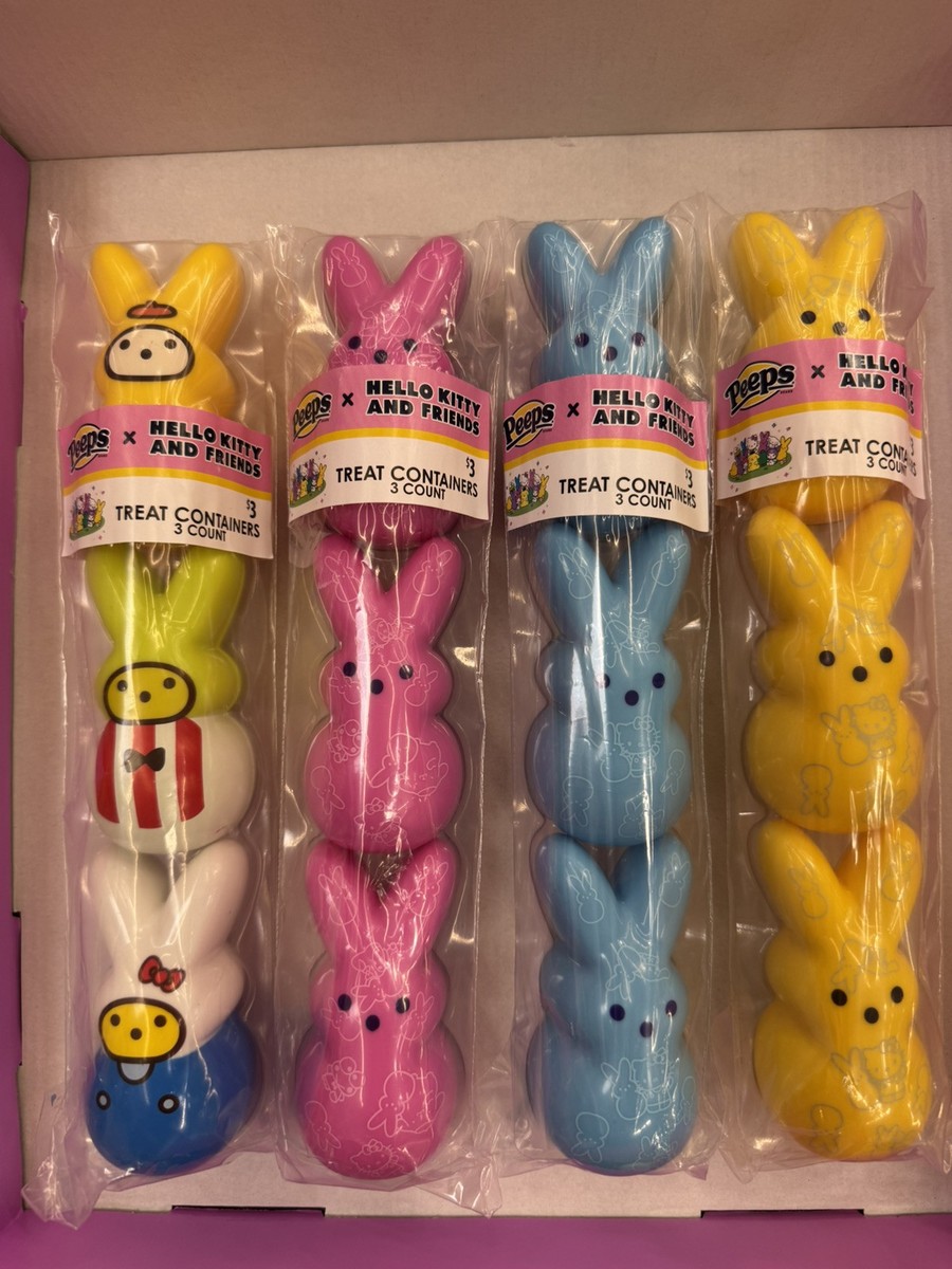 Peeps X Hello Kitty And Friends Easter Treat Containers Eggs 12