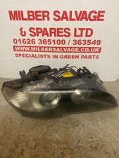 BMW E46 COUPE FACELIFT 03 PLATE DRIVERS O/S HEADLIGHT CRACKED LENS