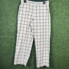 Brooks Brothers Pants Womens 10 Trouser Plaid Tan Vintage