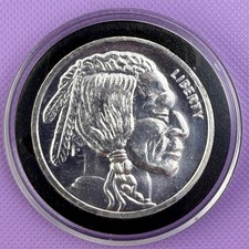 1 oz Buffalo .999 Fine Silver Round Indian Head Buffalo Design