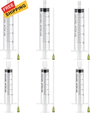 Geiserailie 6 Packs Perfume Refill Tools Kit with Soft 10ml,20ml, Clear 