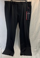 NEW WITH $100 TAGS MENS CHAPS BLACK DRESS PANTS 38 X 30 