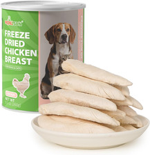 Freeze Dried Chicken Breast Dog  Cat Treats - Whole Cut, Single Ingredient, Hig
