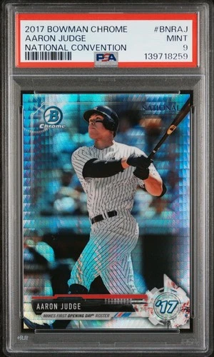 2017 Bowman Chrome Aaron Judge #BNRAJ National Convention PSA 9 MINT