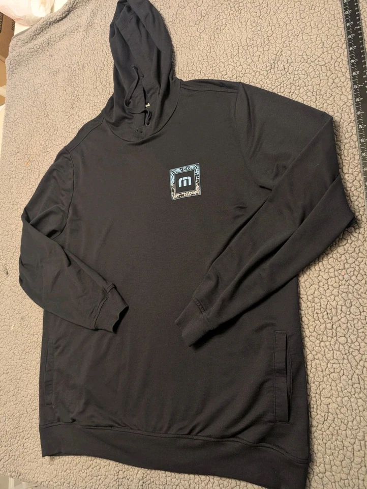 Sudadera con Capucha Travis Mathew Para Hombre XXL Negra Floral Manga Larga Cordón 112825 Foto 2 de 4