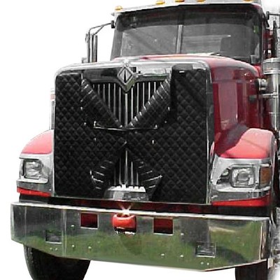 For Peterbilt 362 1996-2002 Fia Black Big Truck Winter Front & Bug Screen