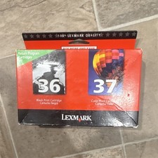 Lexmark Genuine 36 Black  37 Tri-Color Inkjet Cartridges 2-Pack