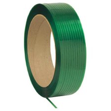 Zoro Select 33Rz14 Plastic Strapping, 3600Ft L, 30 Mil, Green, 33Rz14