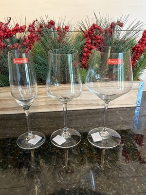 Spiegelau 3 STYLE Wine Flight Glasses NWT White, Sparkling, Burgundy No Box