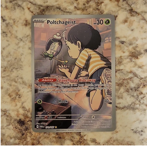 Pokemon TCG Poltchageist 171/167 Sv06 Twilight Masquerade Illustration Rare Holo
