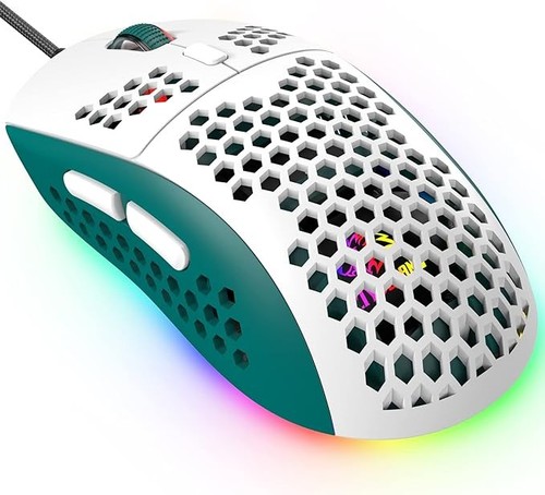 KUIYN M8 Ultralight Wired Honeycomb Gaming Mouse RGB Backlit Programmable for PC - Picture 40 of 47