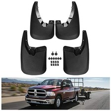 Mud Flaps for 2009-18 Dodge Ram Ram without Fender Flares 2009-2018 No Drill