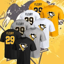 HOT! Welcome Back Marc-And Fleury #29 Pittsburgh P Name & Number Player Gift