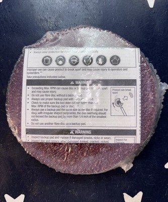 3M 4-1/2  Cubitron II 982C Fibre Disc 28177  36 Grit Very Coarse -   5 Discs