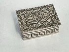 Excellent Solid Silver Pill Box/Trinket Box, 935 Silver, Continental c.1960/70’s