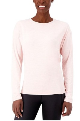 AB by Addison Bay Tie Back Long Sleeve Top Pink Heather