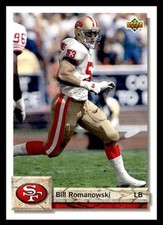 1992 Upper Deck Bill Romanowski #241 San Francisco 49ers NFL Football