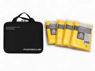 Porsche Verbandstasche Erste Hilfe Kit Verbandskasten schwarz 4xwarnwesten 04/29 - Bild 1 von 4