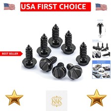 Durable 8pcs Stainless Steel License Plate Bolts Ideal For Most Domestic Cars
