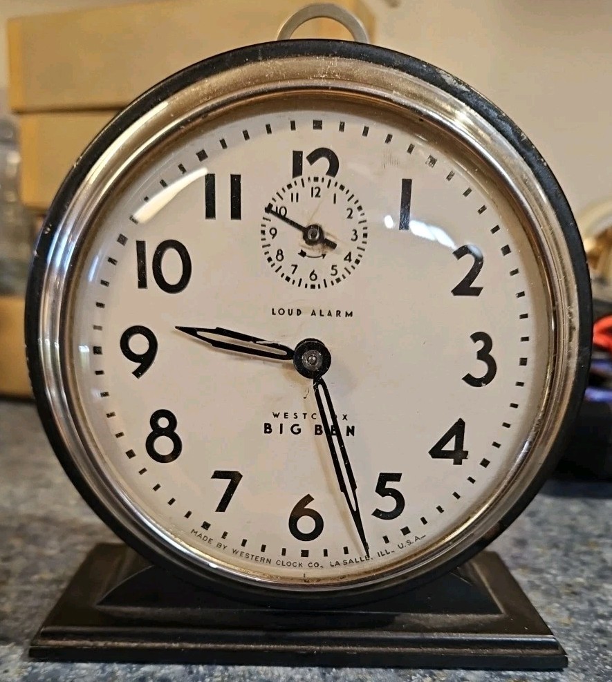 Westclox Big Ben Style 4 Loud Alarm Clock 1935-1939 Wind-up WORKS