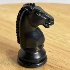 Felted Staunton Chess Tournament Knight Black Lowe MB Replacement Game Piece