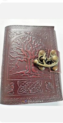 Lebensbaum geprägtes Vintage Leder 3/4'' Journal handgefertigtes Notizbuch Tag...
