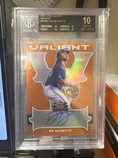 2018 Leaf Valiant Orange Bo Bichette BGS Black Prestige 10 /35