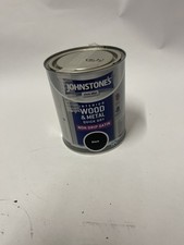 Johnstone's - Wood & Metal Paint - Satin Finish - Black - 750ml - Water Based