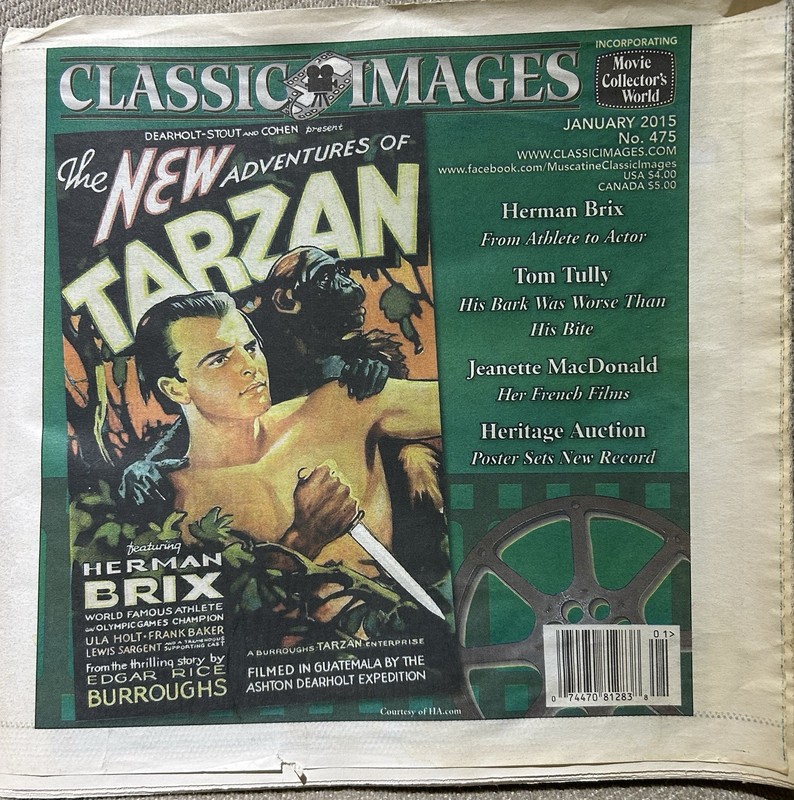 Classic Images Movie Collectors World Jan. 2015 #475 TARZAN  Issue