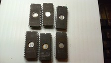 QTY. 06 INTEL. 2716 CERAMIC EPROMS ERASED CLEAN PULLS USA SHIPPED