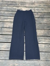 Vintage St John Knit Trouser Pants Size 8 Black Wide Leg Stretch Angelina Jolie
