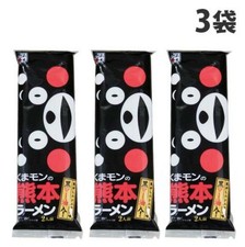 KUMAMON Ramen 2 servings x 3 bags Tonkotsu soup Black sesame oil Kumamoto ramen