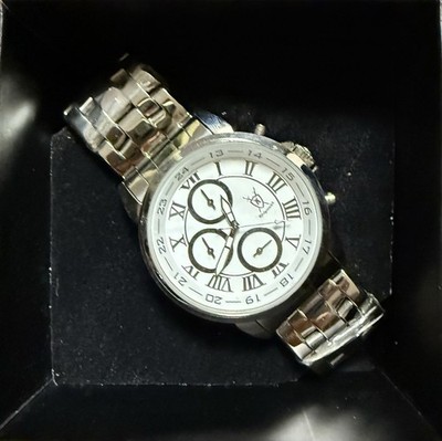 NEU Königswerk Zelos Herren Uhr Edelstahl Weiss Klassisch Elegant