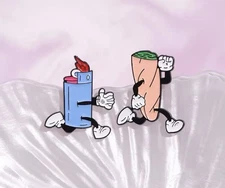 Marijuana 420 Weed Hat Pin Set