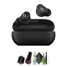 Beats by Dr. Dre Solo Buds, Wireless Bluetooth Earbuds Matte Black Bundle With