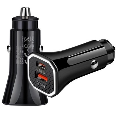 20W Super Fast Phone Car Charger Adapter USB Type C For iPhone Samsung Android