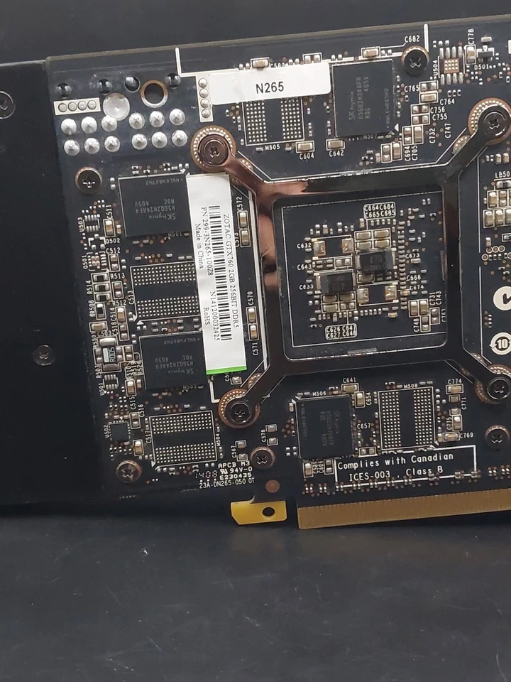 Zotac Nvidia Geforce GTX 760 Graphics Card 2GB 256BIT DDR5 *Untested Fr Parts* - Image 3 of 4