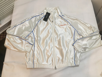 NWT $130.00 Puma X Womens Fenty T7 Track Jacket White Size MEDIUM