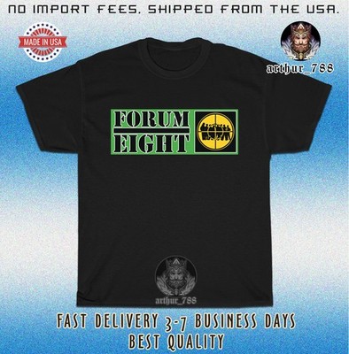New FORUM EIGHT Logo Men's T-Shirt American Size T-Shirt