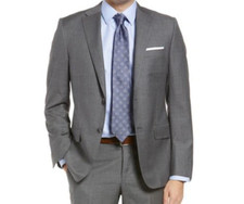 2025 RALPH LAUREN Gray Sport Coat Suit Blazer 48L Wool