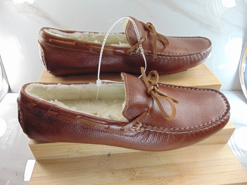 Rockport NUEVO Rhyder Tie Zapatilla Mocasín DRIVER MARRÓN CUERO SUAVE 8 M $125.00 Foto 3 de 4