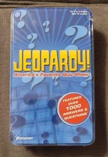 New Jeopardy Travel Size Family Trivia Game Tin Pressman 2006 Favorite Quiz Show
