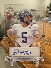 Davis Brin 2024 Leaf Trinity Football Clear Rookie Auto #/99 🔥📈
