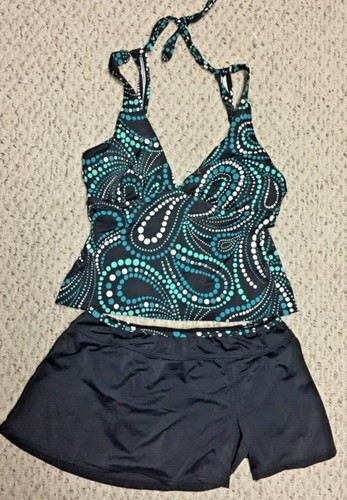 Traje de baño South Point de dos piezas a lunares para mujer talla 12 - Imagen 1 de 5